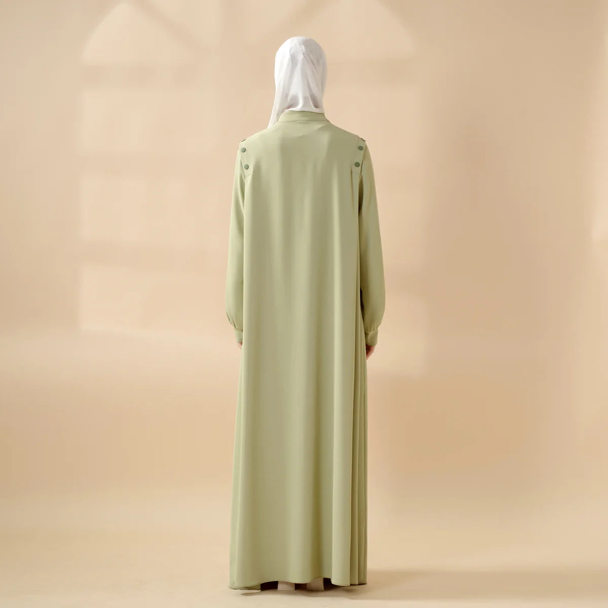 Shoulder Button Pullover Abaya