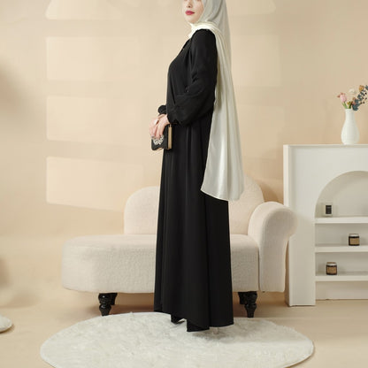 Shoulder Button Pullover Abaya